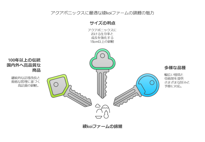 「綾koiファーム」の錦鯉を選ぶべき理由