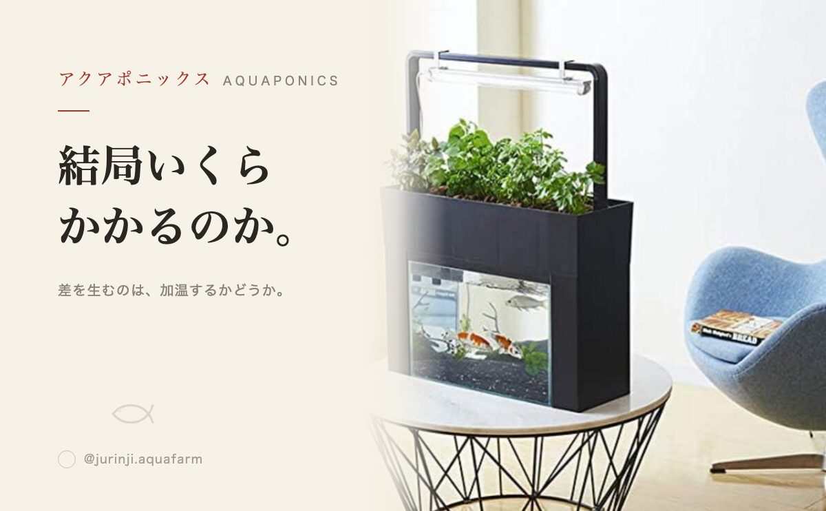 アクアポニックスの初期費用とランニングコスト｜月いくらか
